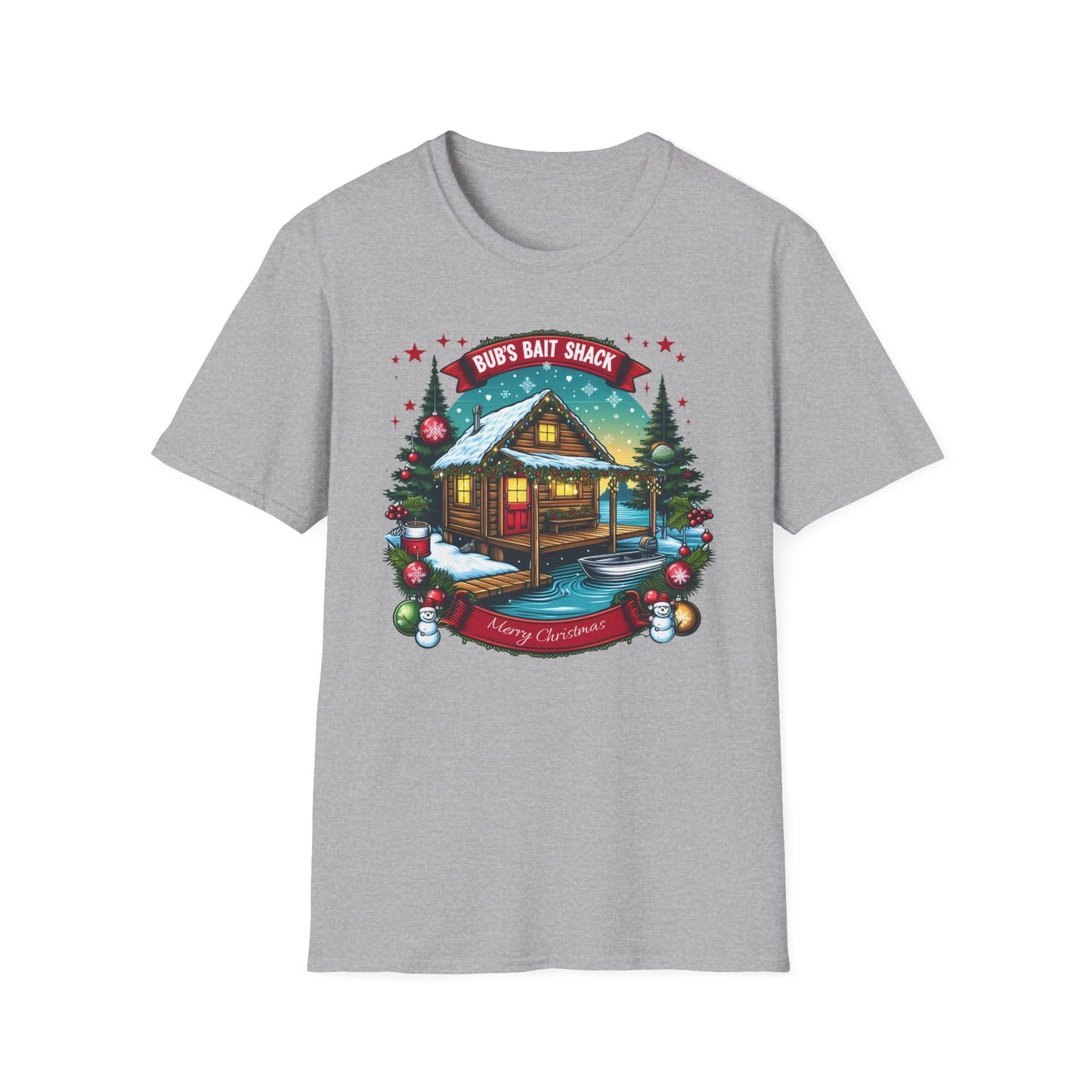 Bub's Bait Shack Merry Christmas T-Shirt - Unisex
