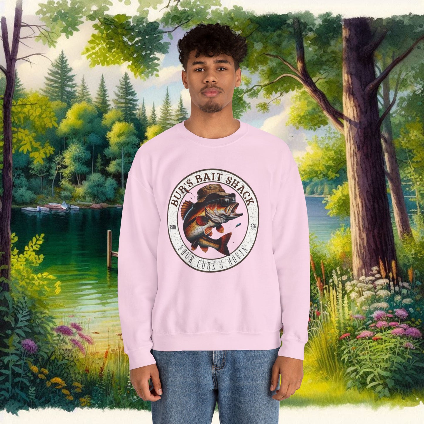 Bubs Bait Shack Unisex Heavy Blend™ Crewneck Sweatshirt