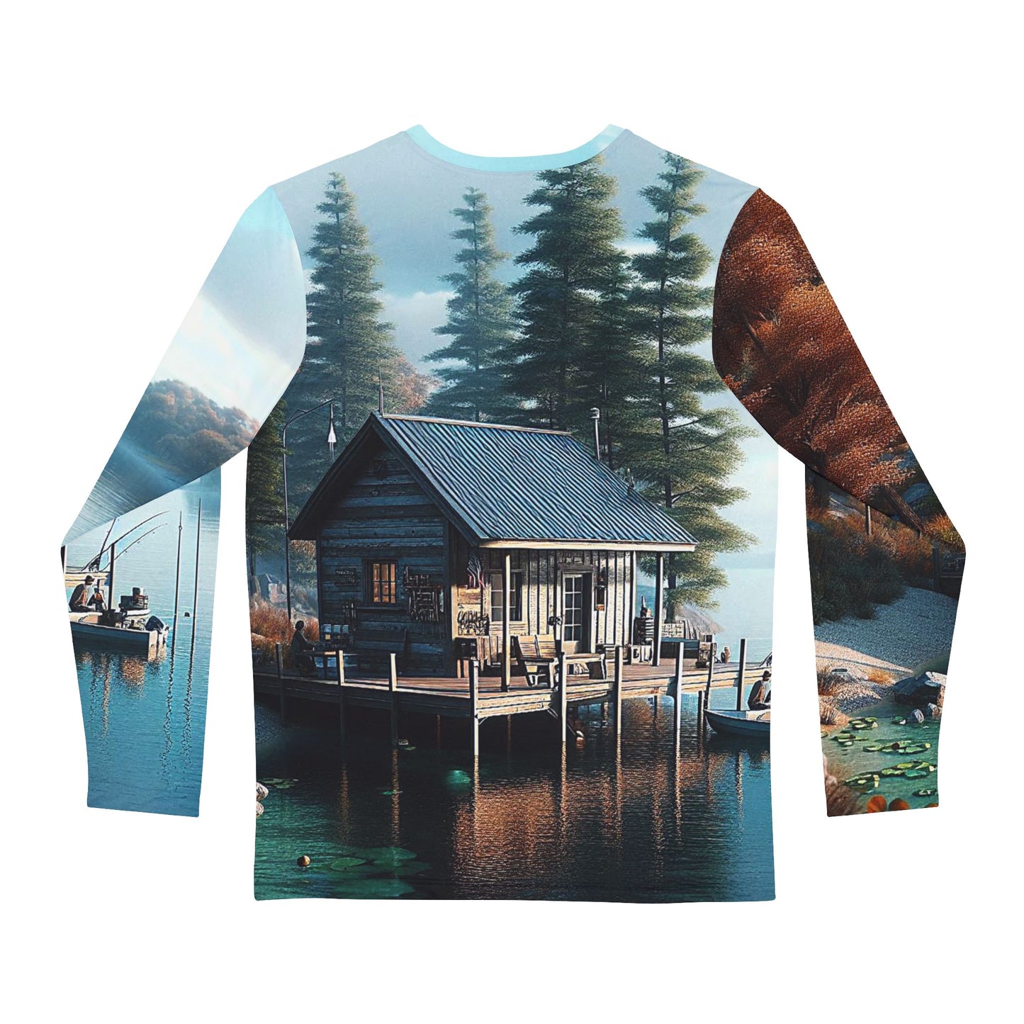 Bub's Bit Shack Scenic All Over Print Men's Long Sleeve Shirt (AOP)