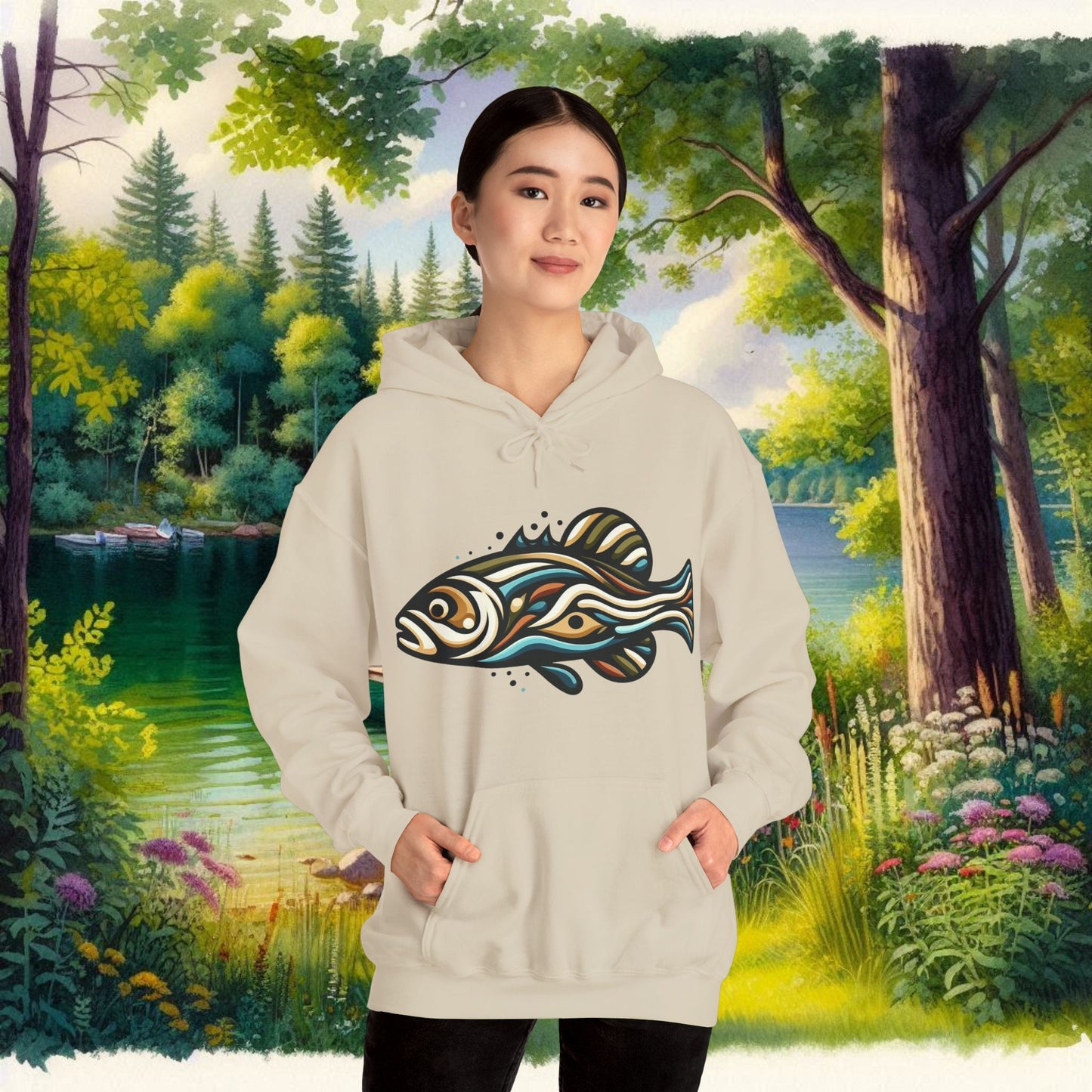 Painted Fish Unisex Heavy Blend™ Hooded Sweatshirt