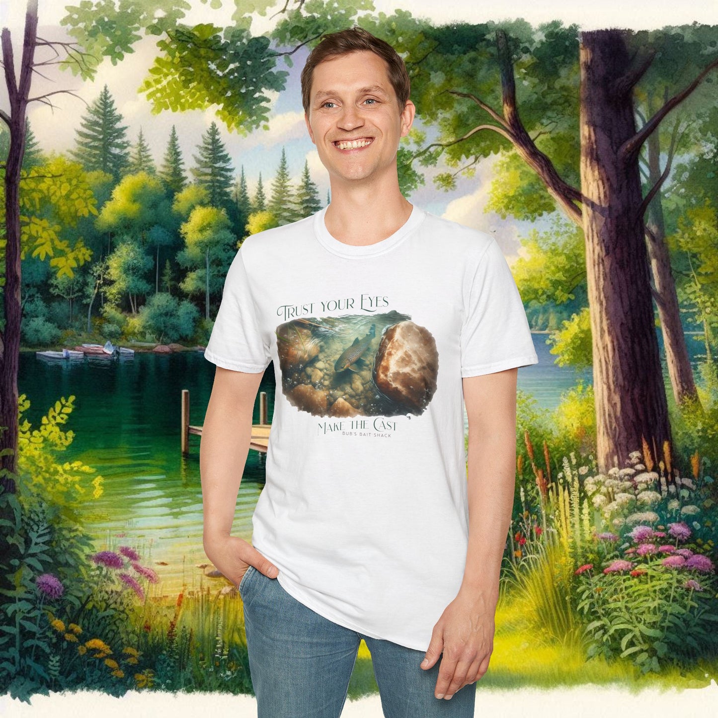Trust Your Eyes Tee    Unisex Softstyle T-Shirt