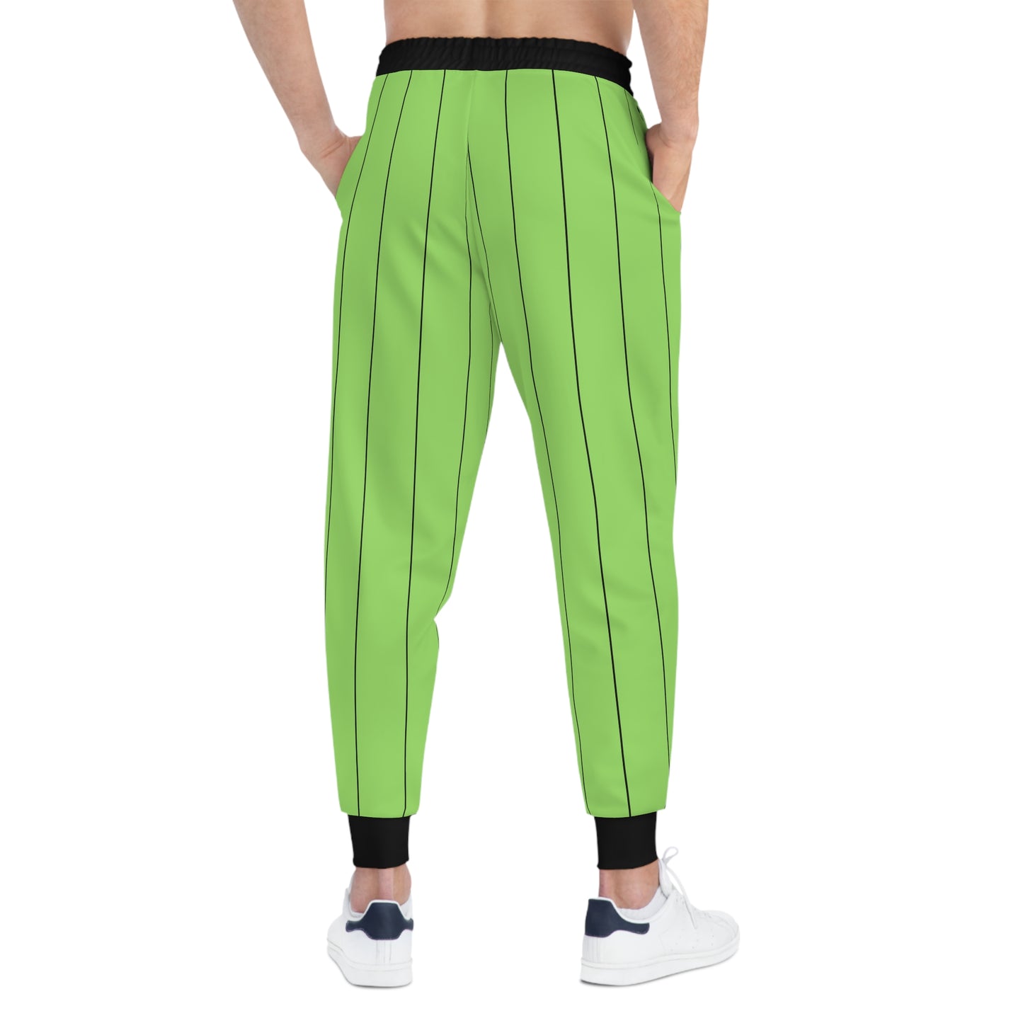 BBS Baseball Athletic Joggers — Green Pinstripe Baseball Joggers