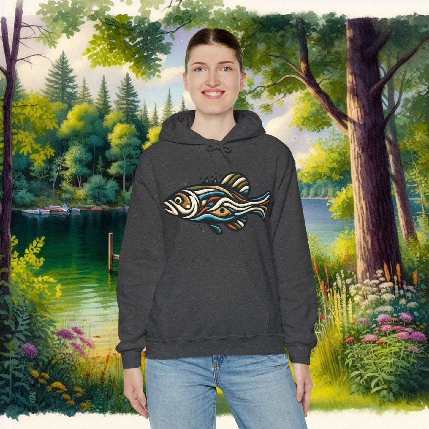 Painted Fish Unisex Heavy Blend™ Hooded Sweatshirt