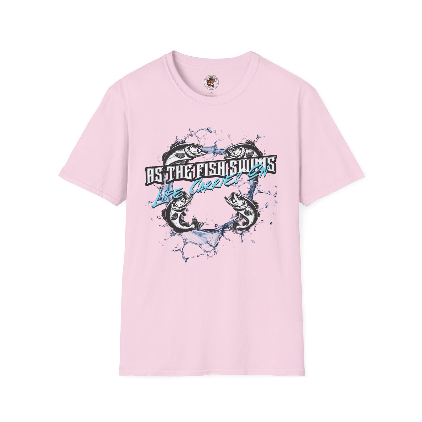 As the Fish Swims T-Shirt BBS Design