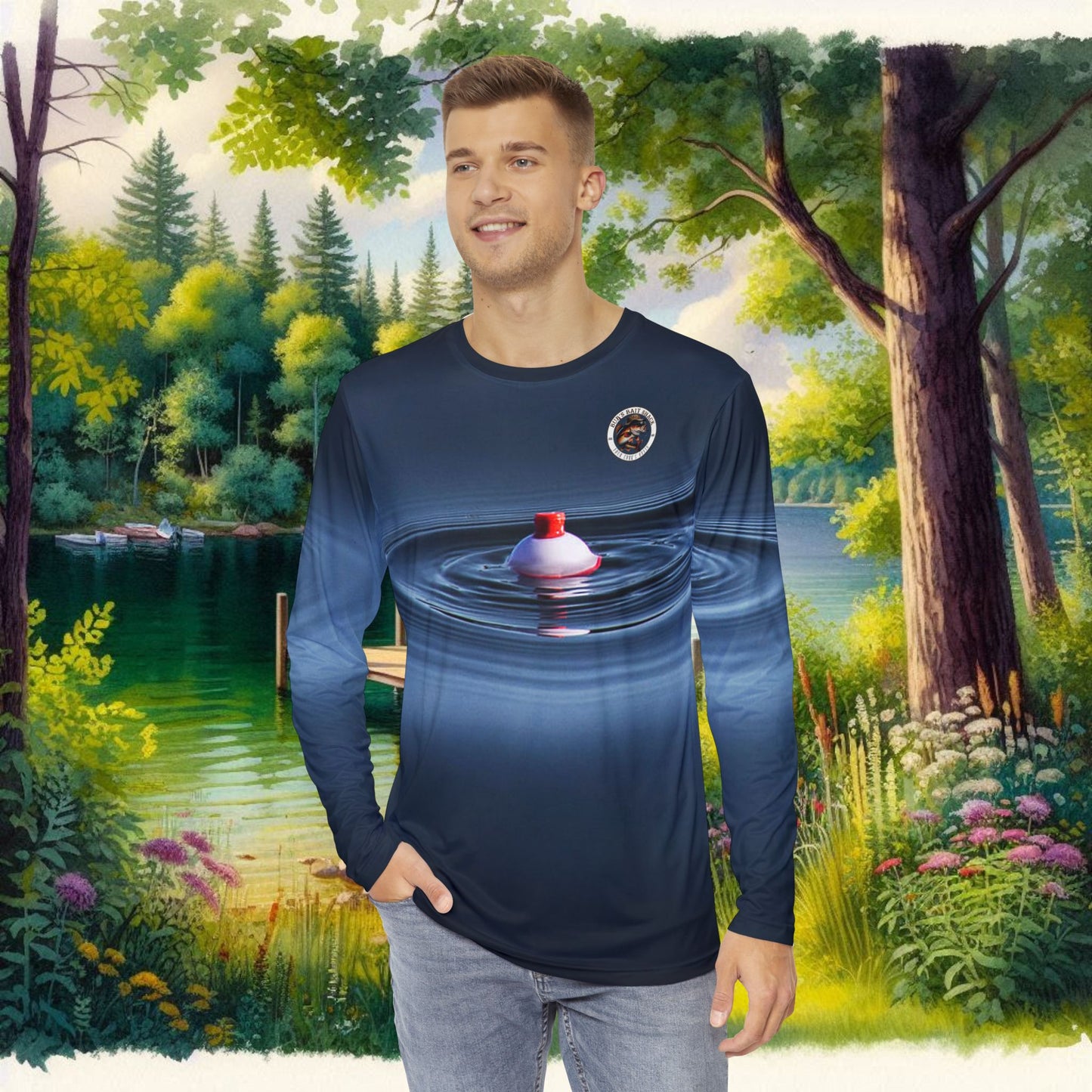 Cork's Movin' Men's Long Sleeve Shirt (AOP)