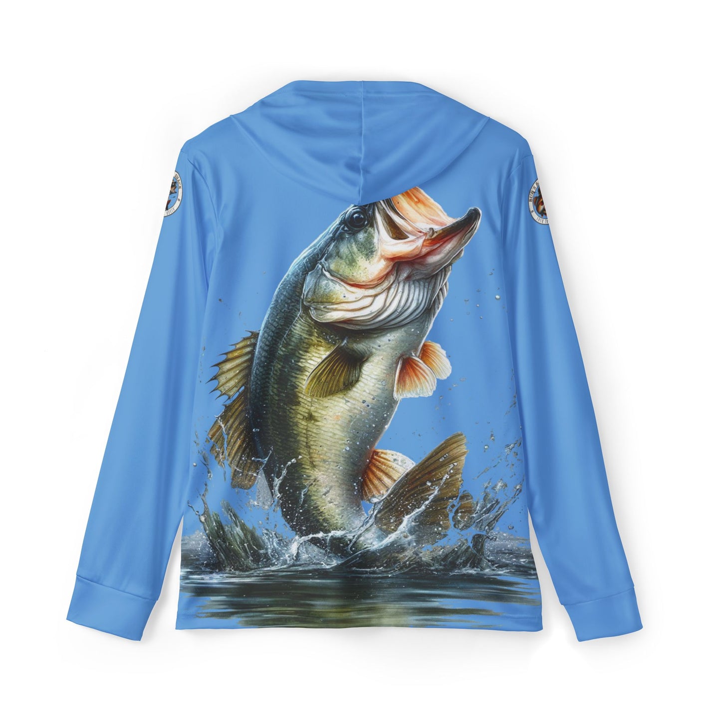 Jumping Bass Men's Sports Warmup Hoodie (AOP)