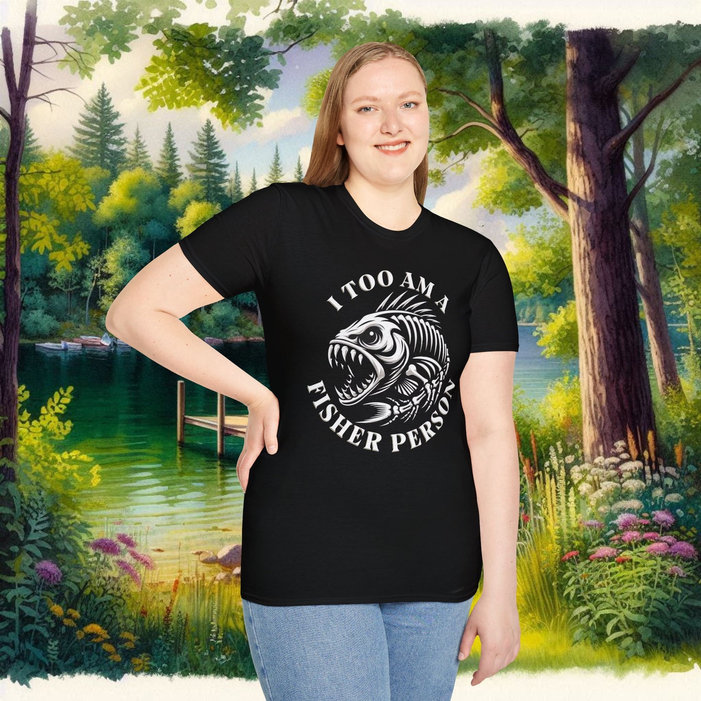 Fisher Person Unisex Softstyle T-Shirt