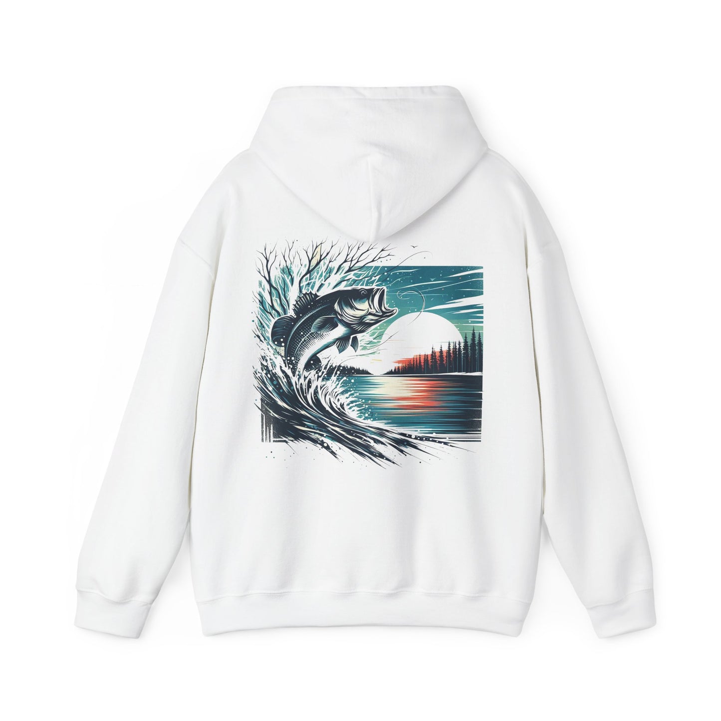 BBS Winter Bass Heavy Blend™ Hooded Sweatshirt with image on back