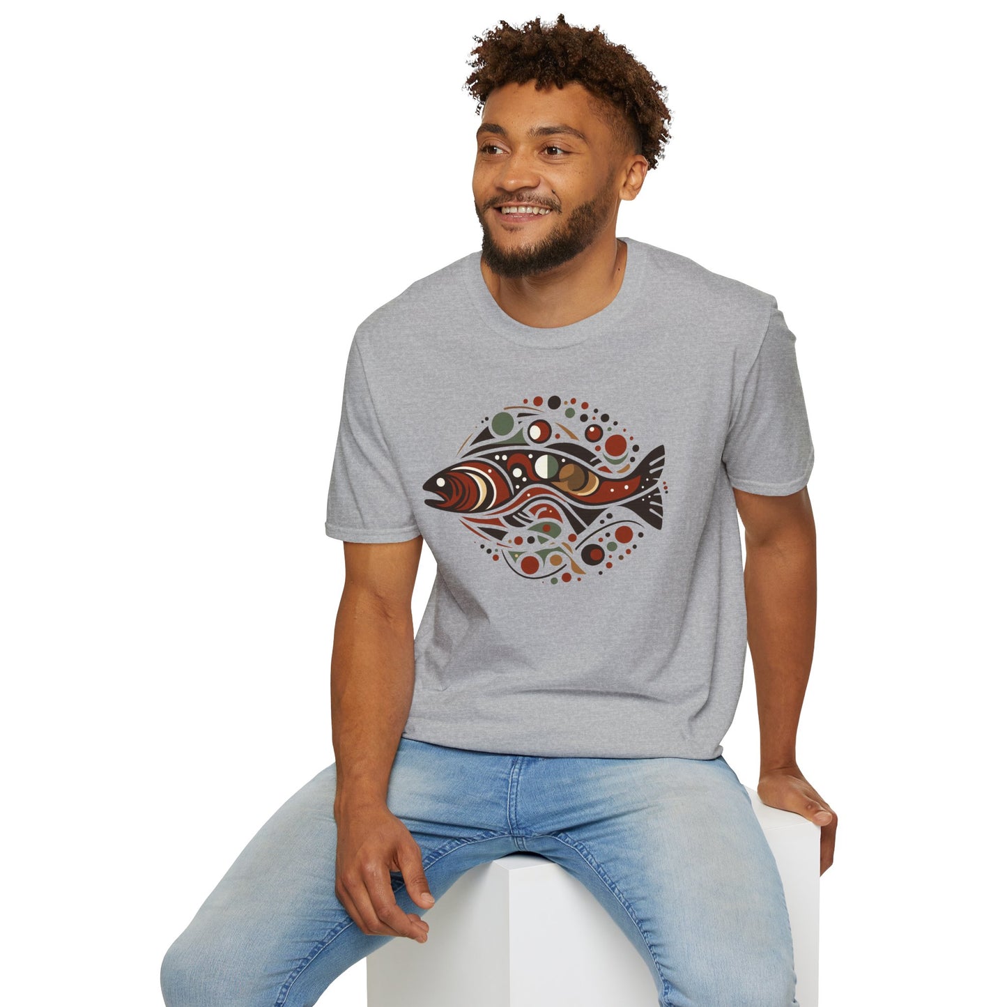 Brown Trout Calder Tee   Unisex Softstyle T-Shirt