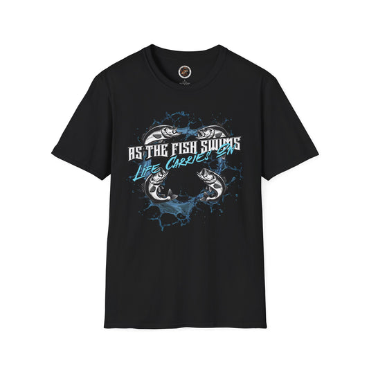 As the Fish Swims T-Shirt BBS Design