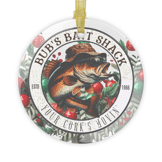 Glass Ornament - Bub's Bait Shack