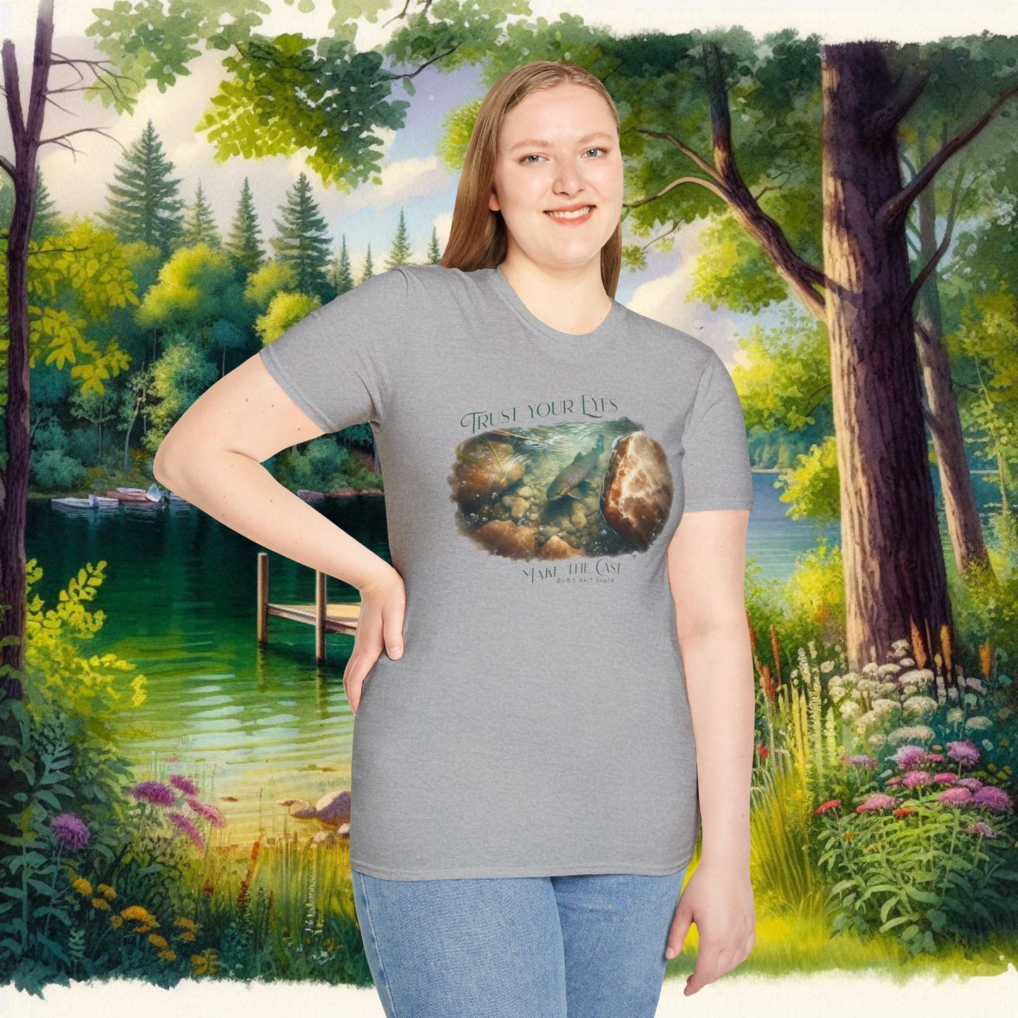 Trust Your Eyes Tee    Unisex Softstyle T-Shirt