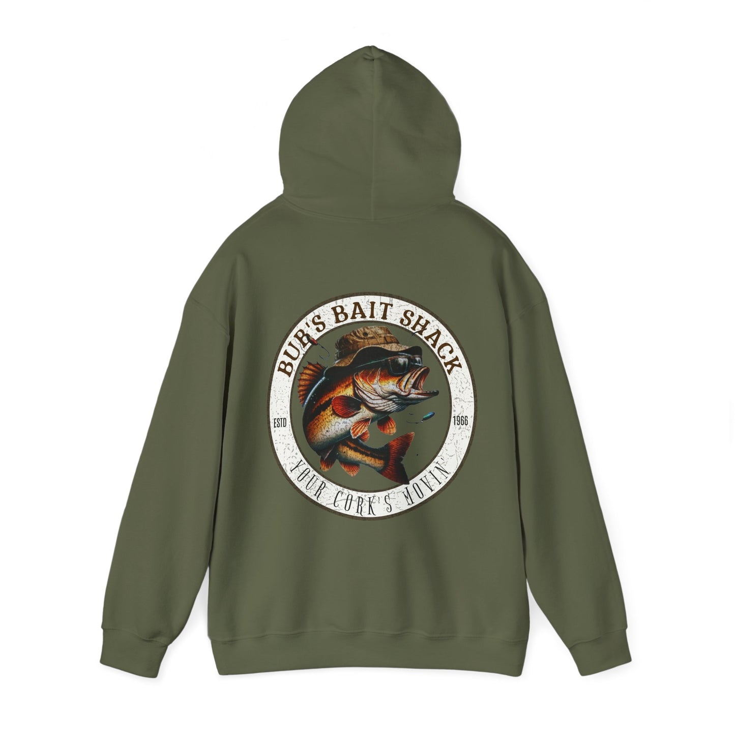 BBS Classic Hoodie  Unisex Heavy Blend™ Hooded Sweatshirt with image on back