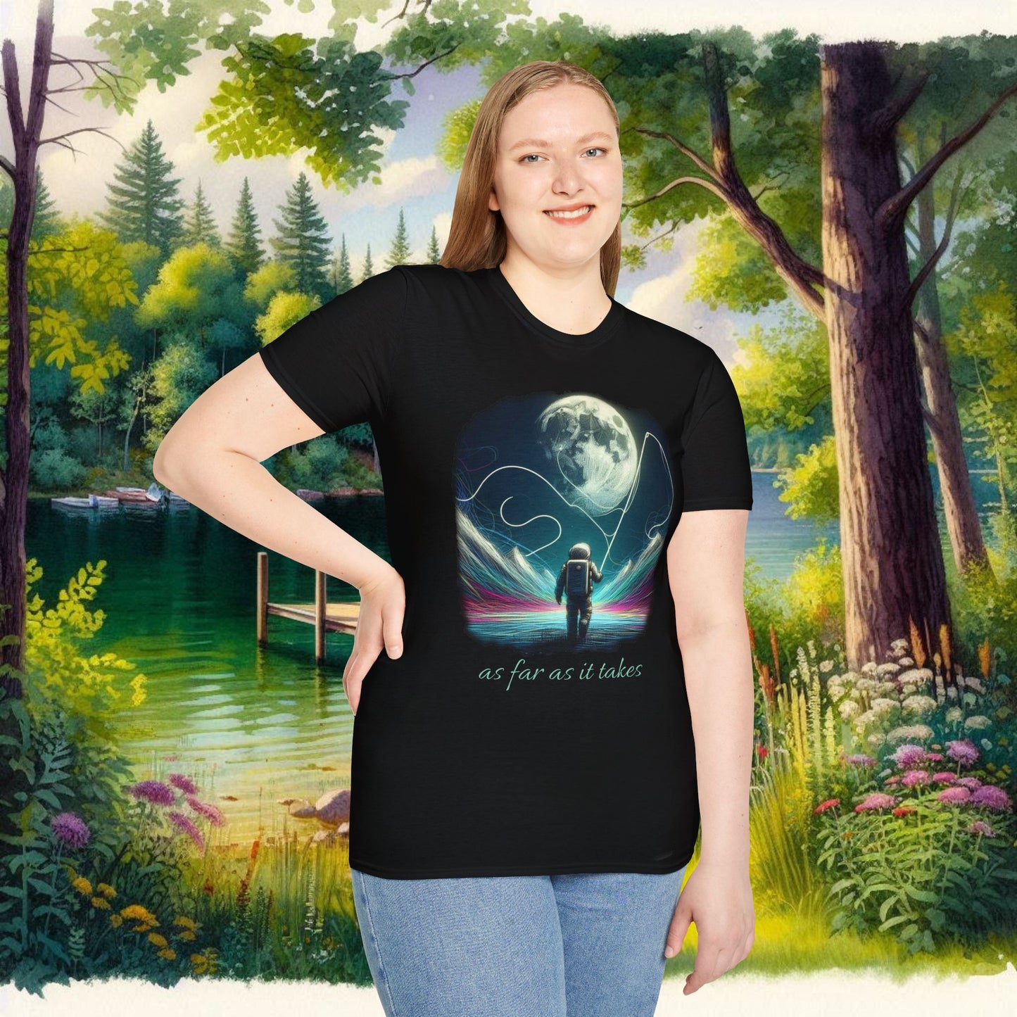 As Far As It Takes   Unisex Softstyle T-Shirt