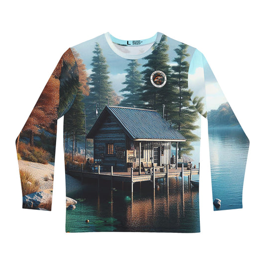 Bub's Bit Shack Scenic All Over Print Men's Long Sleeve Shirt (AOP)