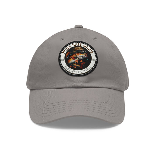 BBS Dad Hat with Leather Patch (Round)
