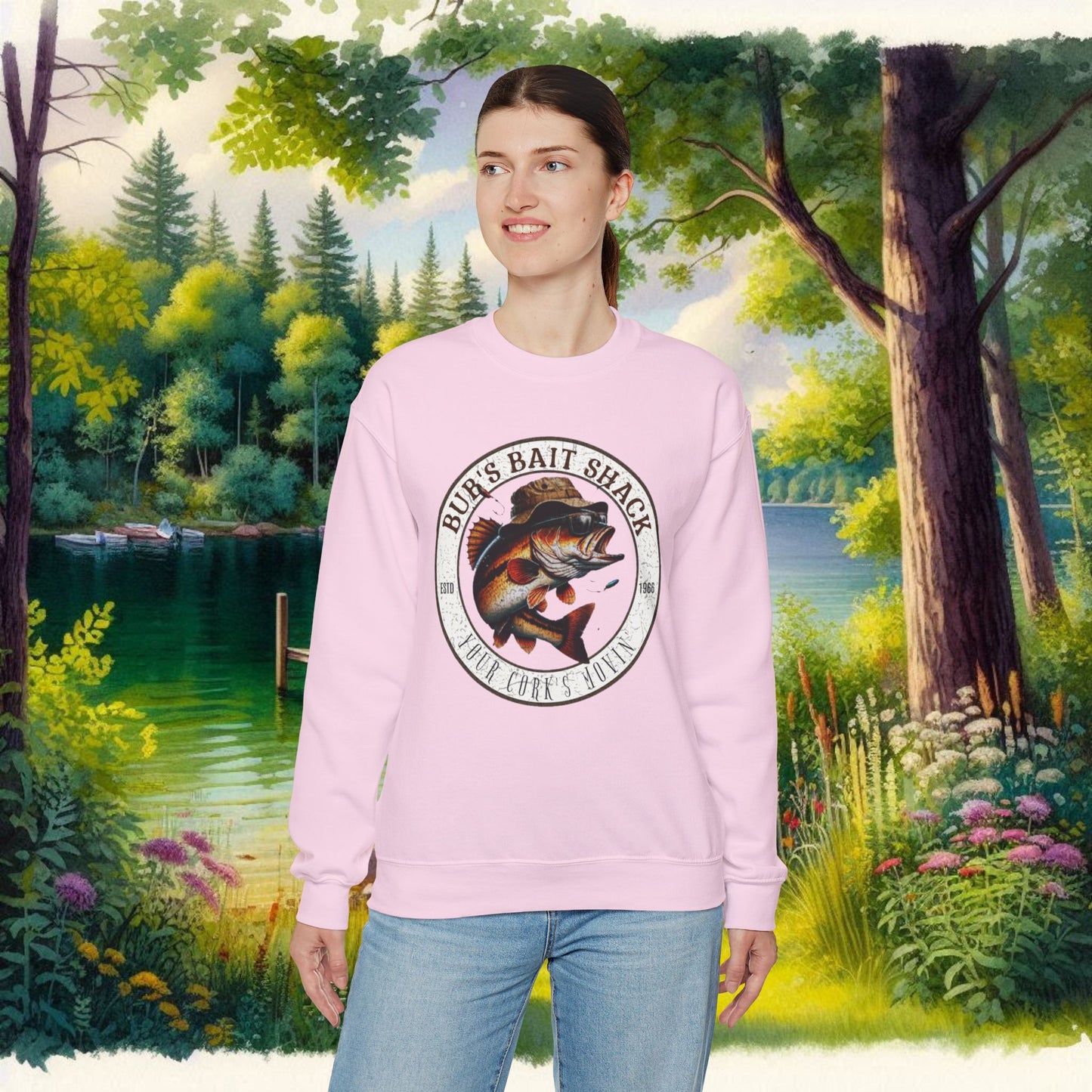Bubs Bait Shack Unisex Heavy Blend™ Crewneck Sweatshirt
