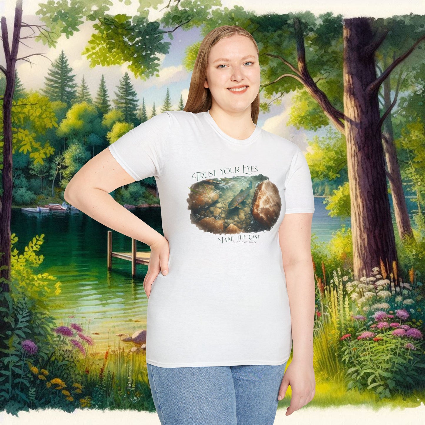 Trust Your Eyes Tee    Unisex Softstyle T-Shirt